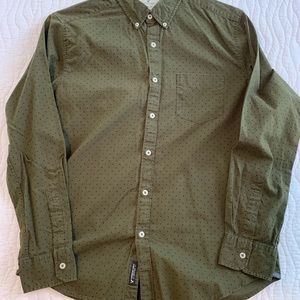 Mens M long sleeve American Eagle button down